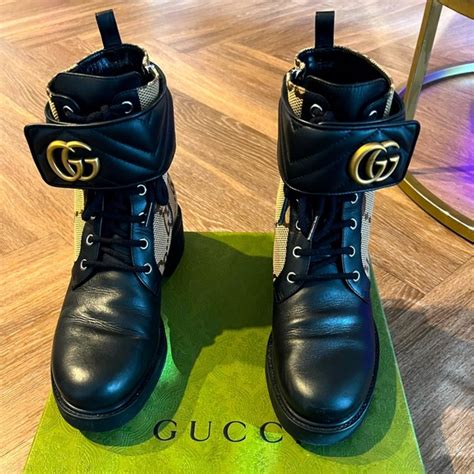 fake gucci combat boots|gucci combat boots for women.